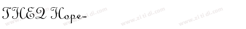 THEQ Hope字体转换